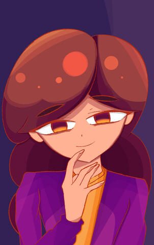 Shaded, Half Body, Simple BG